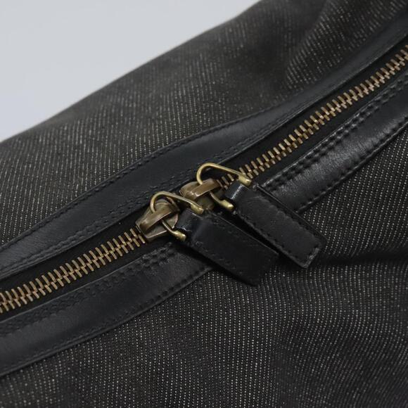 GUCCI Web Sherry Line Shoulder Bag Denim Black Red Green - Picture 15 of 16